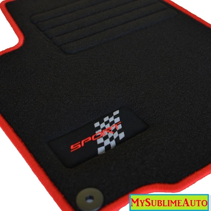 Tapis Sol Seat Leon 2 II 1P Depuis 2005 Cupra R Fr Vrai Logo Velours Sport Brodé - Photo 1/1