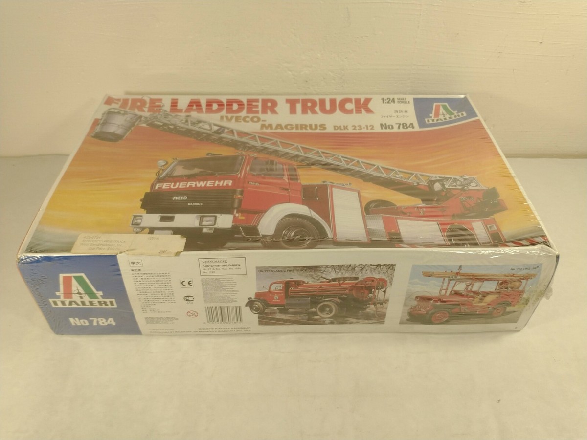 Italeri Iveco-Magirus DLK 23-12 Fire Ladder Truck 1:24 Scale Model