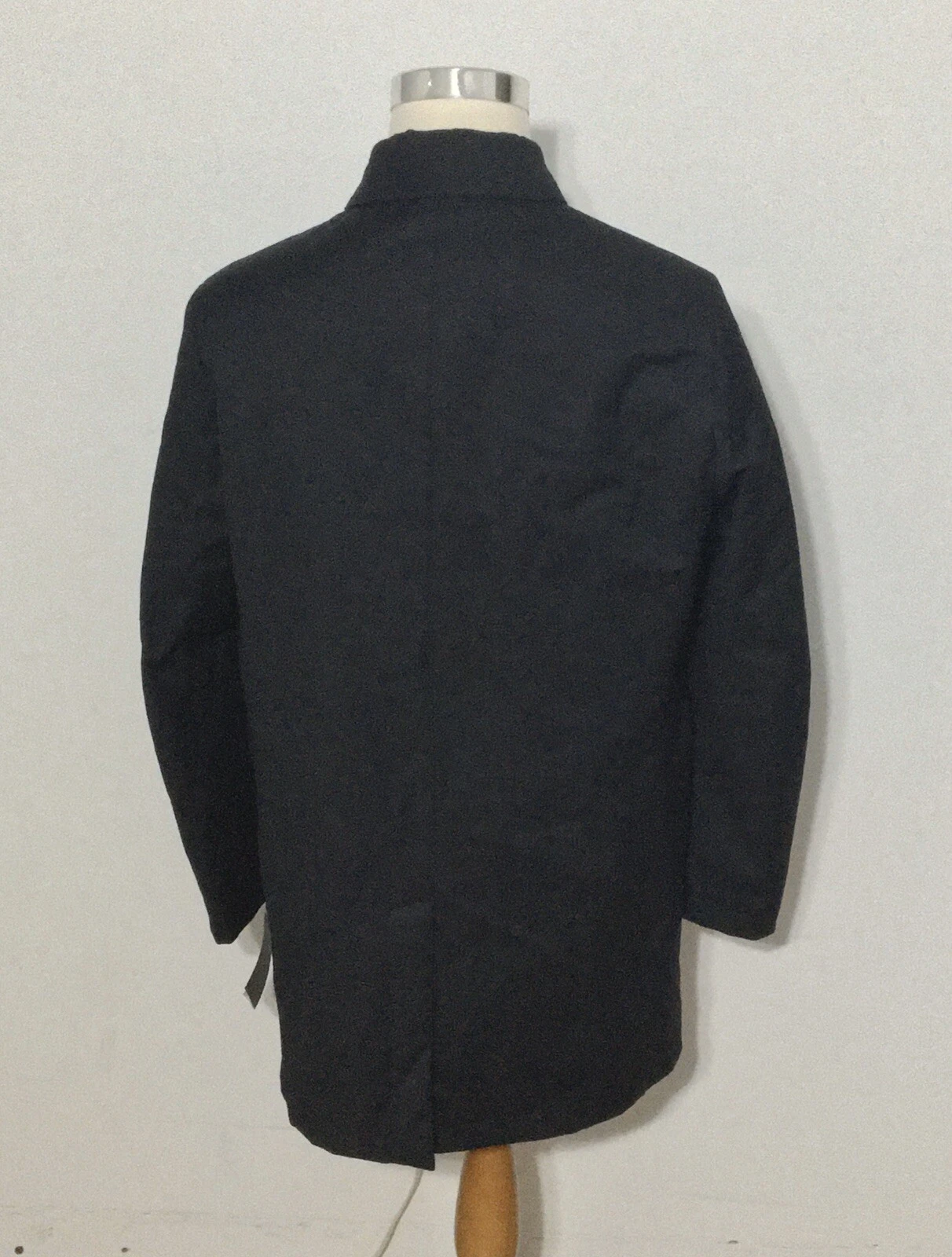 NWT Men's GALLOTTI Lightweight Lined Rain Jacket, 52 IT, 42 US, Black image 4