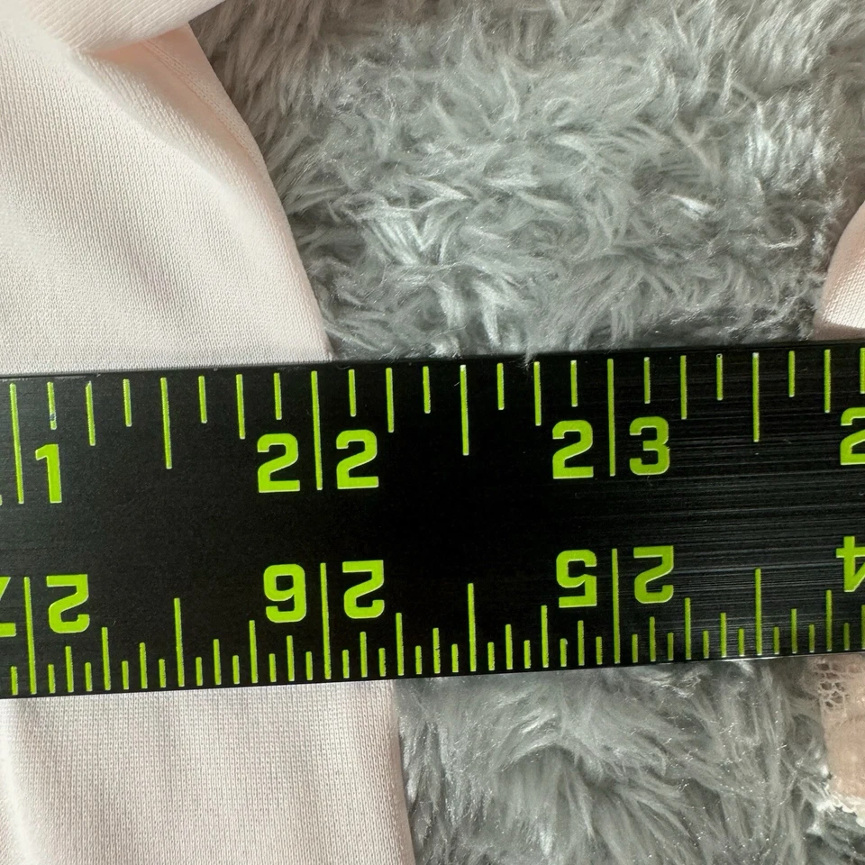 Vtg Shadowline Nylon Nightgown Robe Blush Pink M Coquette Baby Doll Lace Dainty - Image 4 of 4