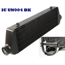 BLACK Universal Intercooler 27x7x2.5  2.5"O.D. Inlet and Outlet Tube and Fin 