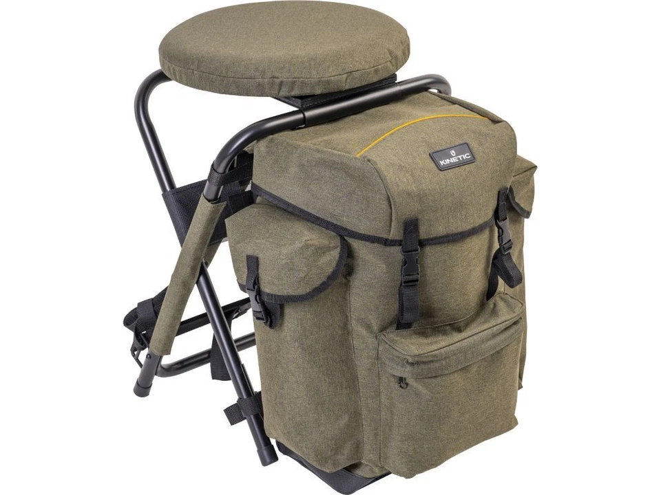 Kinetic Backpack 360 Luxe Rucksackstuhl Angelhocker Angelrucksack Hauteur 58cm
