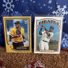 2 GREGORY POLANCO Pirates lot 2021 Topps Heritage 2018 Big League Gold Parallel