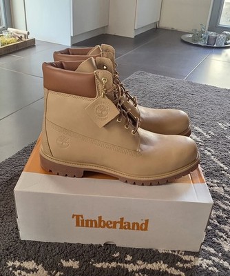 Timberland Premium 6-Inch Boot, Schnür, Beige.  Waterproof In Gr 47