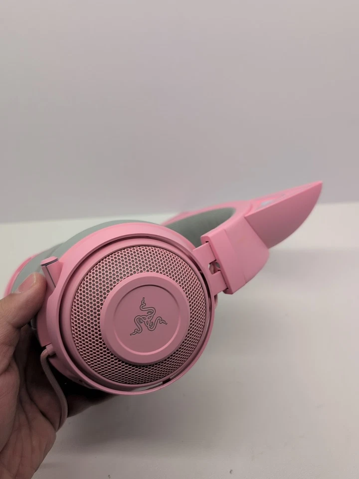 Razer Kraken RGB USB Gaming Headset Kitty Edition Tested Working #5 - Image 2 of 4