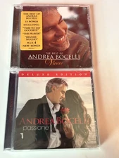 Andrea Bocelli 2 CD Lot! The Best Of  Vivere & Passione! Brand New Free Shipping