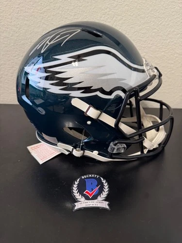 Michael Vick Eagles Signed Full Sized Authentic Helmet Beckett COA