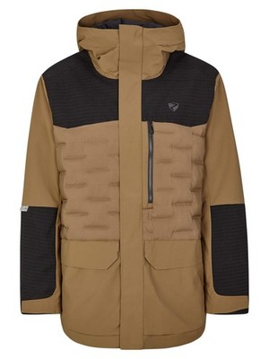 Ziener Men Freeride Ski Jacket Parka Telkamar AQUA SHIELD Brown Black 366 New