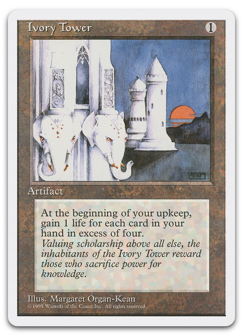 Ivory Tower (LP) Fourth Edition 4ED Magic MTG