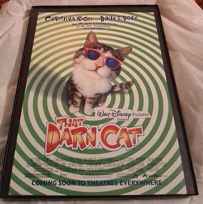 That Darn Cat Walt Disney Framed Print Ad 1997 8.5x11