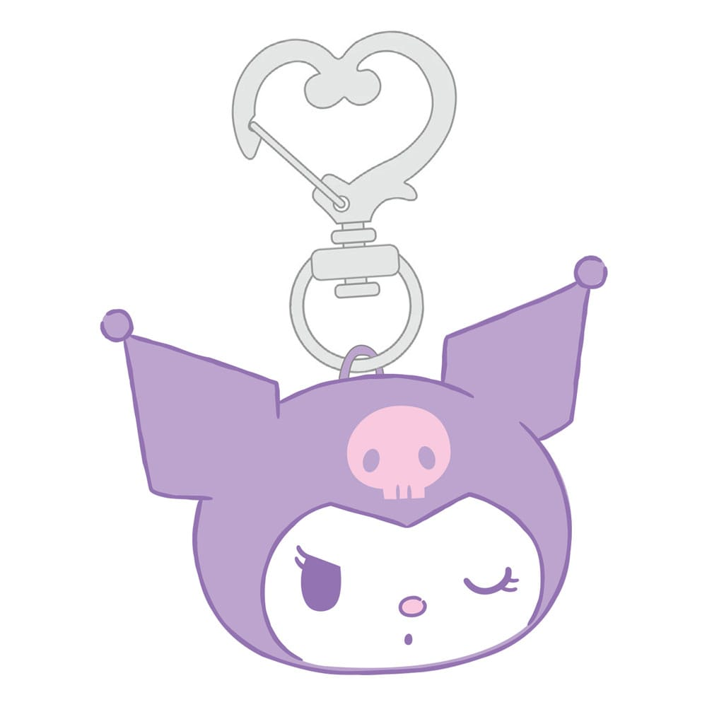 Sakami Merchandise - Sanrio - Plush Keychain - Kuromi - 7cm