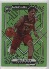 2020-21 Panini Obsidian Electric Etch Green Flood Isaac Okoro #161 1ek2