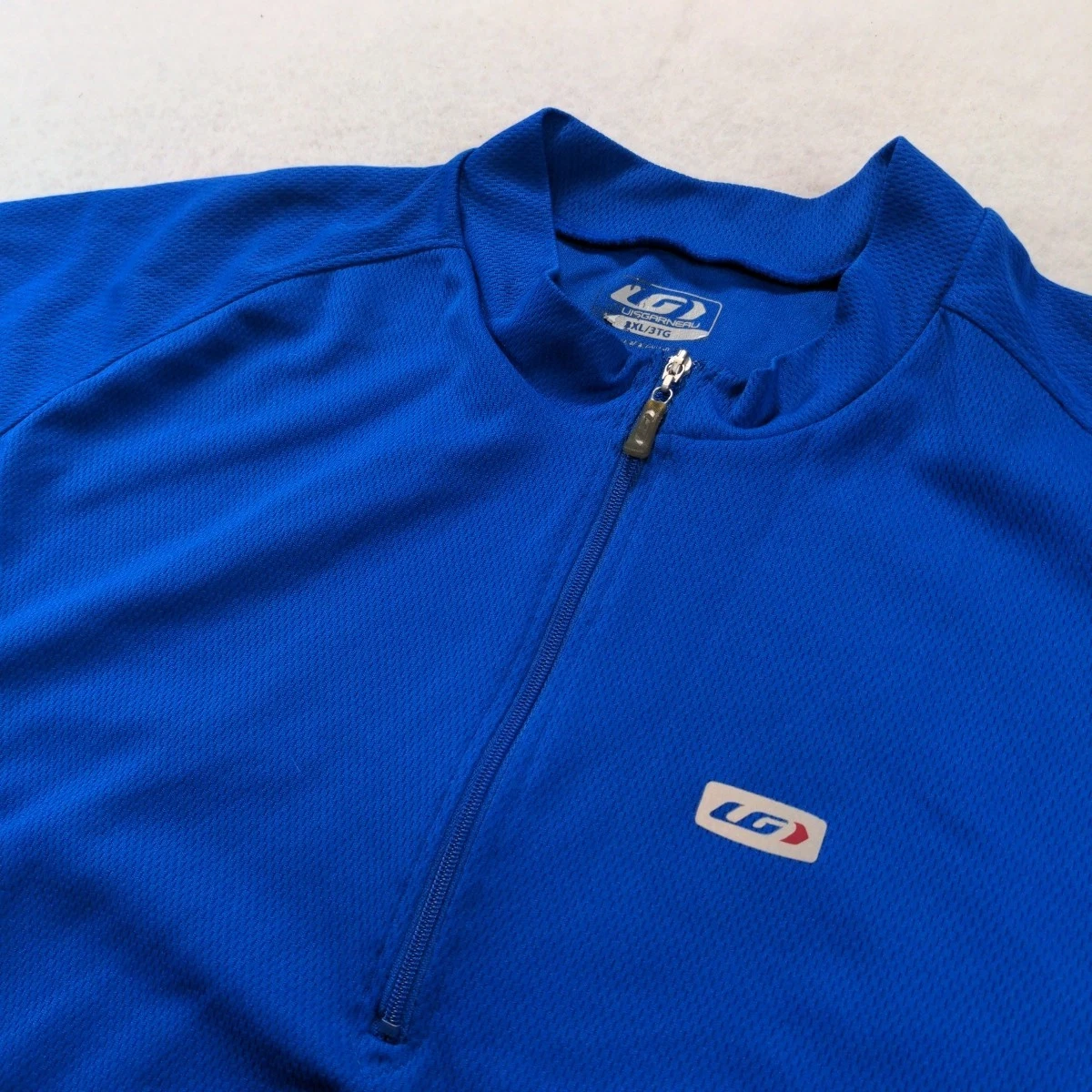 Maillot Cycliste Louis Garneau Homme - Taille M - Blanc/Orange - Manches Longues