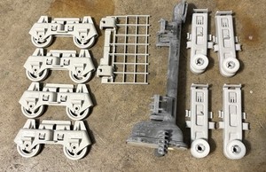 Whirlpool Dishwasher Upper Lower Wheel Sets And Spray Arm Manifold