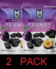 Member's Mark Pitted Prunes 40 oz Resealable bag Fruit - 2 PACK