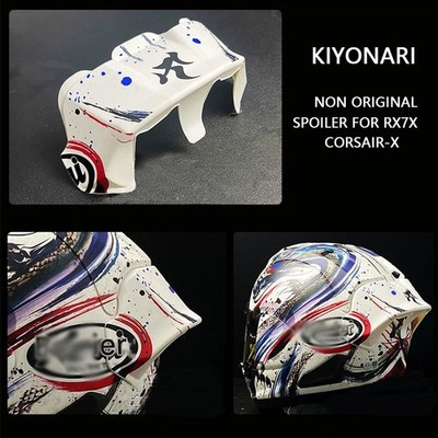 For ARAI KIYONARI Trico Corsair-X RX-7X RX7V Nooriginal Rear Trim Helmet Spoiler