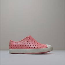 Native Jefferson Bling Pink Glitter Sneakers Size C6 Slip On Water Shoes
