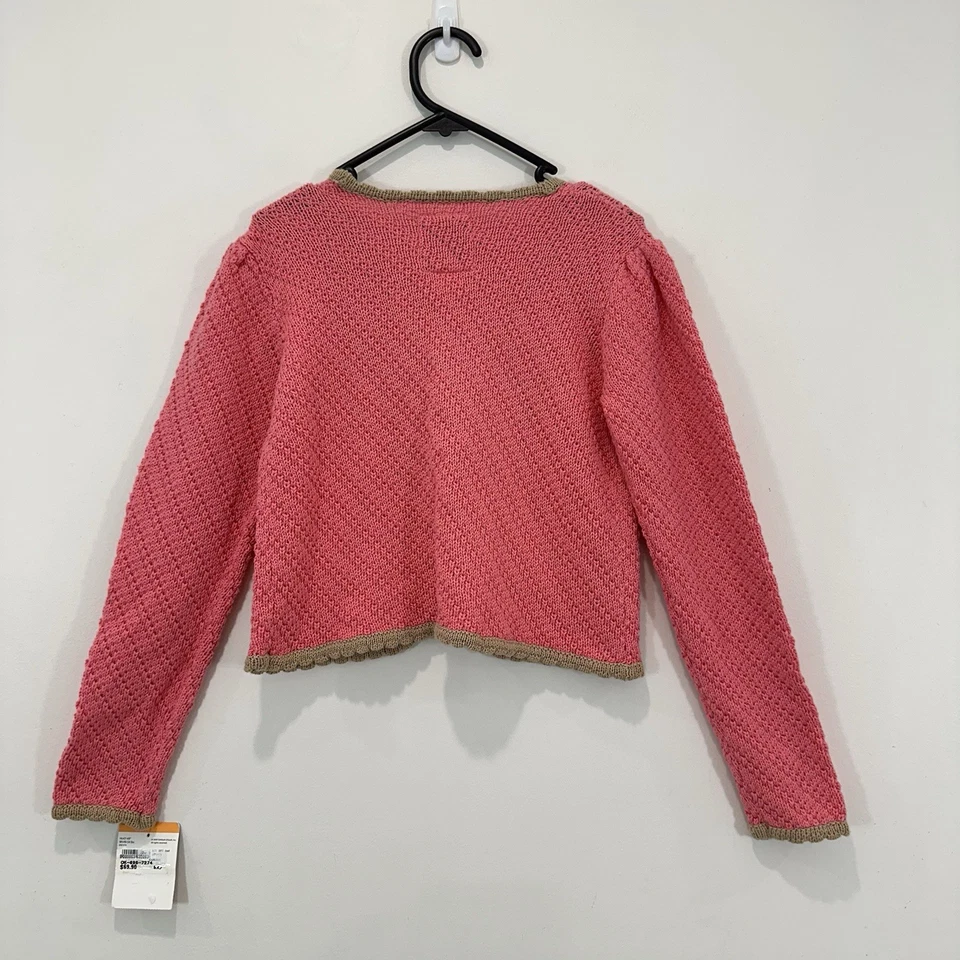 Cárdigan Oshkosh B'gosh Niñas 6x Rosa Tejido Bordado NUEVO * Ver Tabla de Tallas* NUEVO Foto 2 de 4