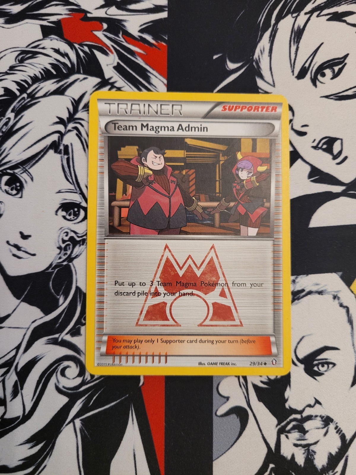 Team Magma Admin 29/34 Uncommon Double Crisis Pokemon TCG - LP