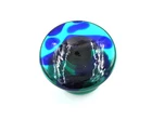 Vintage Blenko Glass Mushroom Paperweight - #7020S - Surf Green & Turquoise