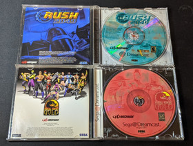 Dreamcast 6 Game Lot - Rayman Resident Rush Kombat Virtual Space - CIB + Reg