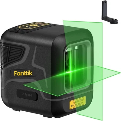 Fanttik D2 Pocket Green Laser Level, 100 ft Self-Leveling Cross Line Laser, Type - Image 1 of 4