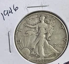 1946 50C Walking Liberty Half Dollar. 90% Silver. #1740