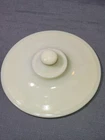 Vtg Fire King Casserole Lid|Clambroth|Milk Glass|Custard|Ivory|7.5" Pan Lid|READ