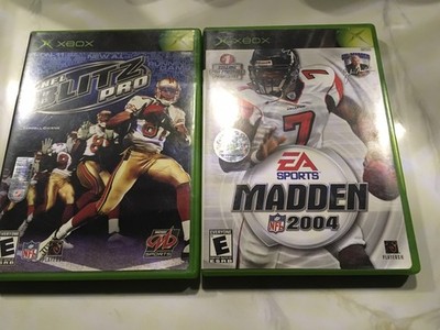 NFL Blitz Pro Madden 2004 Microsoft Original Xbox Bundle Lot Football