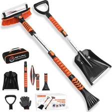 Car Snow Brush Snow Shovel Kit, 42 Extendable Ice Scrapers and Snow Brushes f...