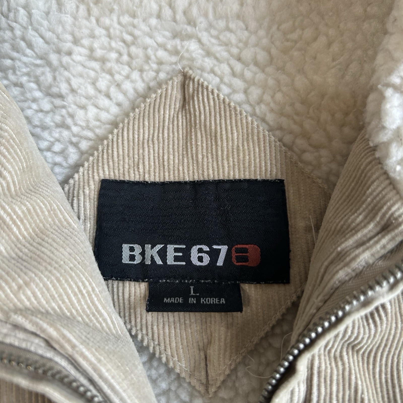 Vintage Buckle BKE 67 Men's Large Sherpa Lined Work Coat Corduroy Cotton Jacket