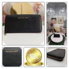 👛COUTURE MICHAEL KORS JET SET BLACK WALLET!👛