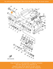 YAMAHA Shaft, Pivot, 5DH-22141-00 OEM YZ125 YZ250 YZ400F WR250F WR400F
