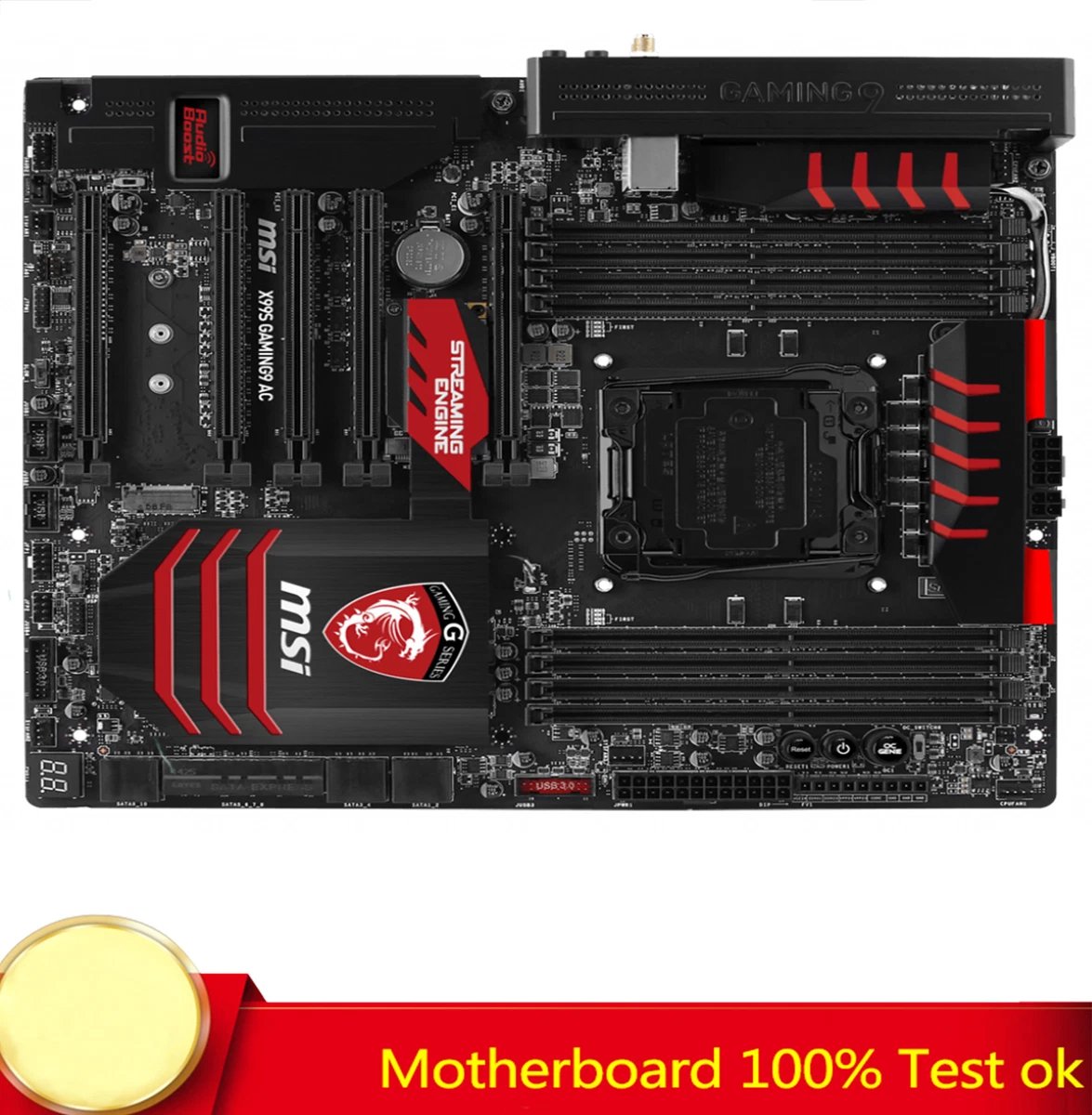 FOR MSI X99S Gaming 9 AC Motherboard 2011 V3 Supports E7 I7 5820K
