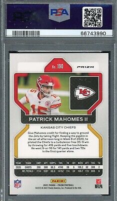 Patrick Mahomes 2021 Panini Prizm Red Ice Football Card #190 Patrick Mahomes 2021 Panini Prizm Red Ice Football Card #190