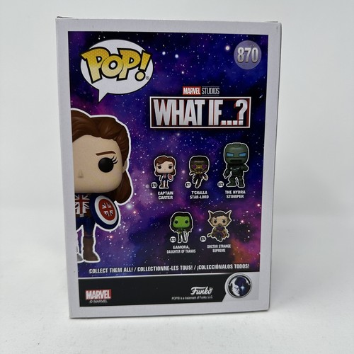 Funko Pop MARVEL WHAT IF...? - CAPTAIN CARTER #870 - FREE Protector - Picture 4 of 8