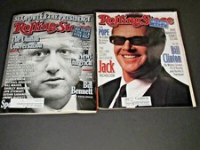 Rolling Stone Jack Nicholson The Clinton Conversation Magazines 1998 Rolling Stone Jack Nicholson The Clinton Conversation Magazines 1998