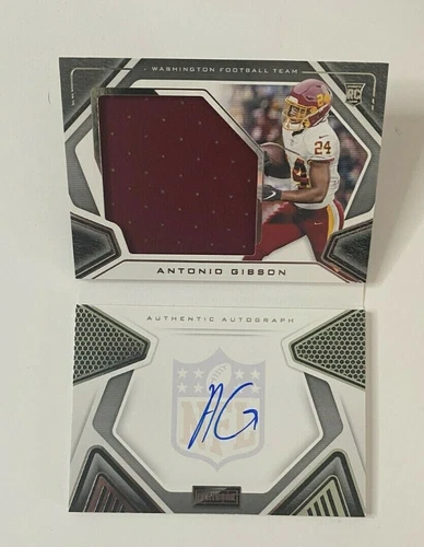 2020 Panini Playbook Antonio Gibson Rookie Patch AUTO 150/299 RC #228 Washington