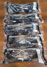 (Lot Of 5) Mcr Safety Og112af Safety Glasses Gray Anti-Fog Lens Gray Frameless