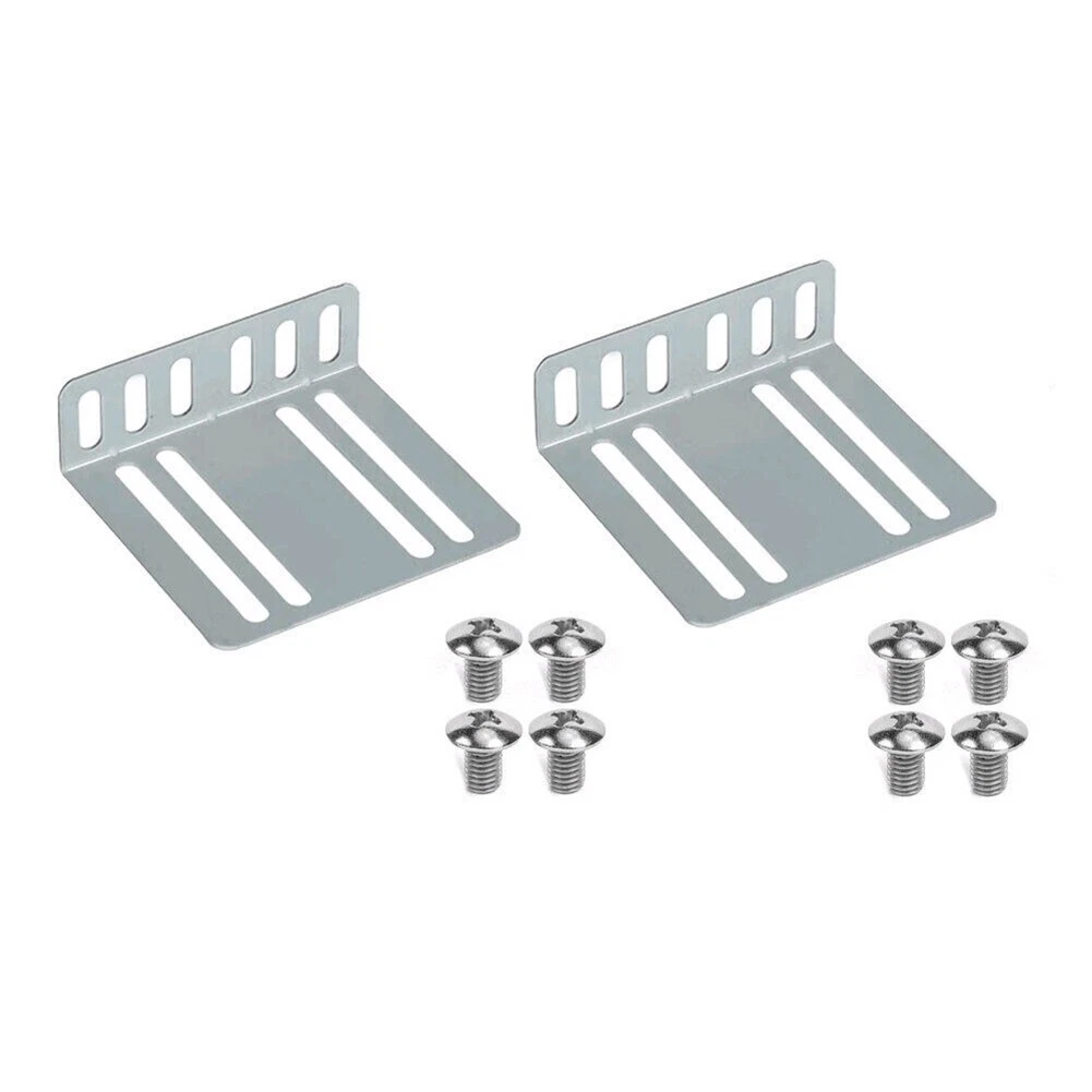 Installation Kit Car Radio 2 Brackets 2 Din 8 Screws Mounting