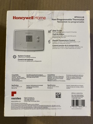 Honeywell RTH111B1024 Digital Non-Programmable Thermostat - White  85267725477 | eBay