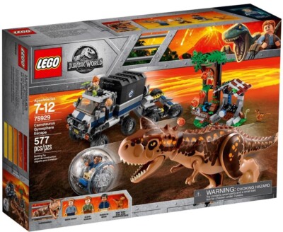 コンポタ Lego Jurassic 75929 Carnotaurus Gyrosphere *No Box* Bags Sealed