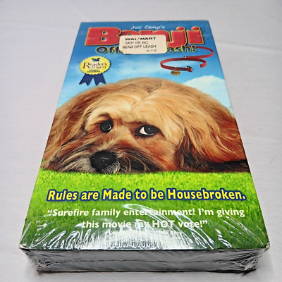 NEW Joe Camp Benji Off the Leash VHS 2004 Readers Digest Goodtimes Family