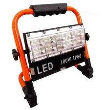 Faro Faretto LED 100W Batteria Ricaricabile Portatile Torcia Luce Illuminazione