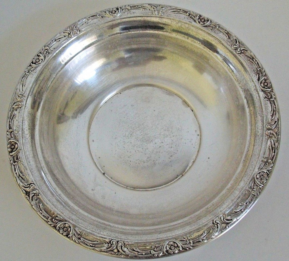 Vintage Reed & Barton Solid Sterling Silver Plate, Burgundy 9.5