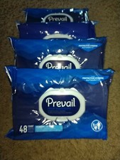 PREVAIL Adult Washcloths 8 x 12 inch 48 ct Softpack  4- pack  192 total NEW