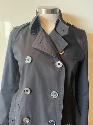 Burberry Brit ダブルブレストピーコート 紺 BURBERRY - 極美品 バーバリー ロンドン BURBERRY LONDON コート