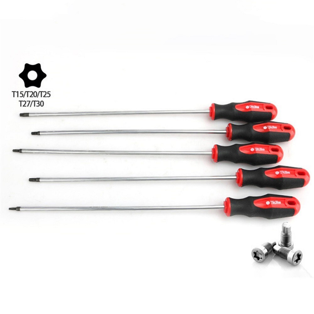 400mm Extra Long Screwdriver with Comfortable Rubber Handle for Secure Grip