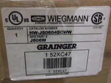 NIB WIEGMANN HW-J80604SCWW J806W ENCLOSURE (430)