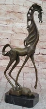 Rare DALI Horse 100% Real Bronze Sculpture Figure Statue Art Deco Decor Hotcast